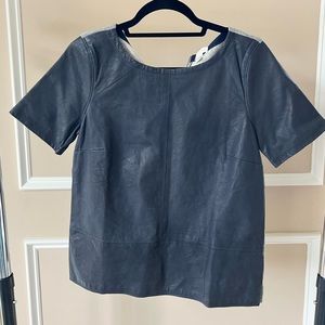 J. Crew leather top